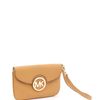 Michael Kors Fulton Flat Wristlet, Black in Black - Lyst