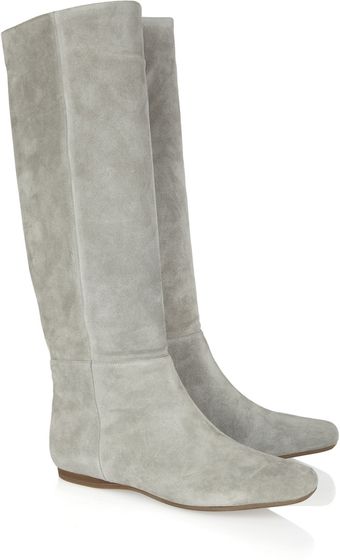 Donna Karan New York Suede Knee Boots - Lyst