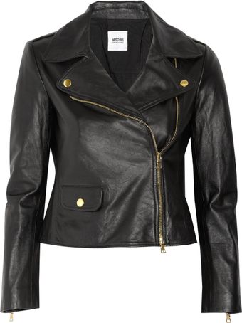 Moschino Cheap & Chic Leather Biker Jacket - Lyst