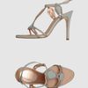 Rene Caovilla Highheeled Sandals in Gray (grey) - Lyst