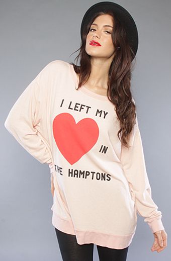 Wildfox The I Left My Heart Roadtrip Sweater  - Lyst