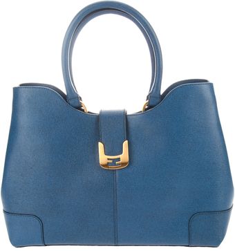 Fendi Leather Tote - Lyst