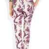 Gucci Printed Silk Crepe De Chine Pants in White - Lyst