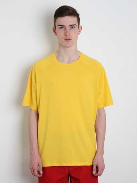 Jil Sander Mens Oversized T Shirt in Yellow for Men - Lyst
