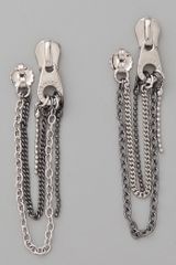 Marc By Marc Jacobs Zip It Pull Draped Earrings
