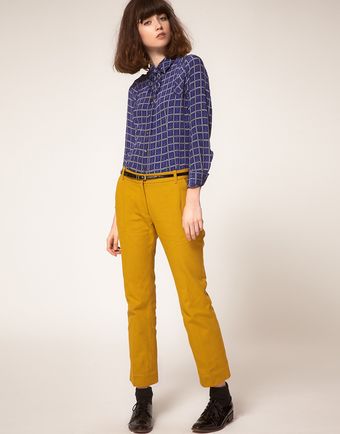  Slim Tailored Trousers With Flat Front 