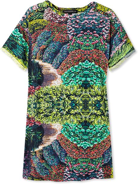 Stolen Girlfriends Club Techno Floral Print Tshirt Dress in Floral - Lyst