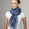 Thakoon Zigzagprint Scarf in Blue (one size) - Lyst