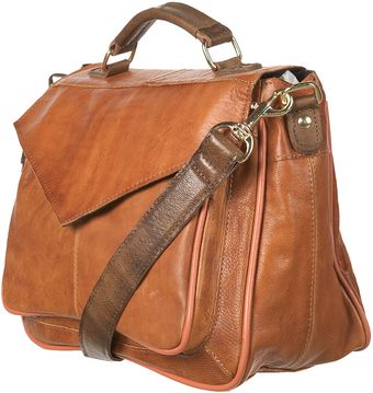 Topshop 70s Leather Satchel Bag - Lyst