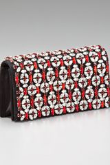 Prada Raso Jeweled Clutch