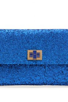 Anya Hindmarch Anya Hindmarch Valorie Pressed Glitter Clutch - Lyst