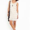 Nasty Gal Eyelash Fringe Dress  in Beige (cream) - Lyst