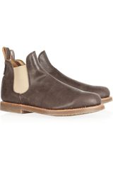 Penelope Chilvers Safari Brushed-leather Ankle Boots