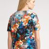 Peter Som Woven Cotton Tee in Multicolor (black) - Lyst