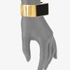 Stella Mccartney Enamel Accented Bangle Bracelet in Black - Lyst
