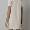 Vanessa Bruno Crepe Shoulder Detail Dress in Beige (cream) - Lyst