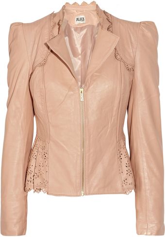 Alice By Temperley Libre Laser-cut Leather Jacket - Lyst
