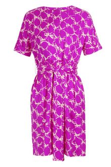 Balenciaga Printed Silk Twill Dress - Lyst