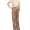 Bottega Veneta Striped Fluid Satin Trousers in Brown (chocolate) - Lyst