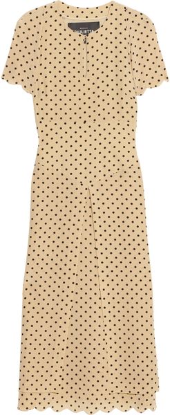 Giulietta Polka-dot Silk-crepe Dress - Lyst