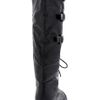 Modcloth Stepping Up Your Style Boot in Black - Lyst