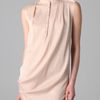 3.1 Phillip Lim Draped Front Sleeveless Dress in Pink (blush) - Lyst