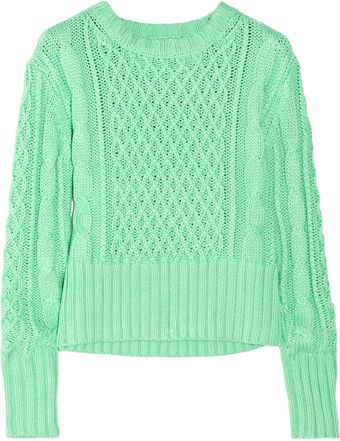 Lia Cable-knit Cotton Sweater 