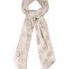Alexander Mcqueen Cashmereblend Skull Scarf in Beige (white) - Lyst