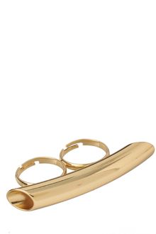 ASOS Collection Asos Tubular Double Finger Ring - Lyst