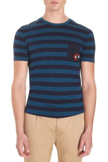 Burberry Prorsum Striped Tee - Lyst