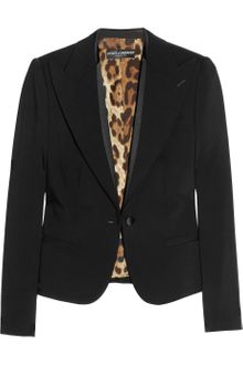 Dolce & Gabbana Satin-trimmed Wool-crepe Tuxedo Jacket - Lyst