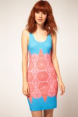 Jonathan Saunders Vest Dress Victoriana Band Print
