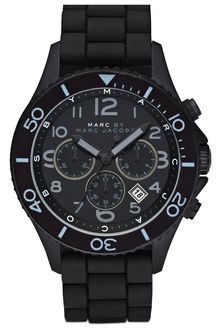 Marc By Marc Jacobs Rock Large Chronograph Silicone Watch - Lyst