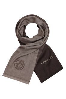 Versace Medusa Fine Wool Long Scarf - Lyst