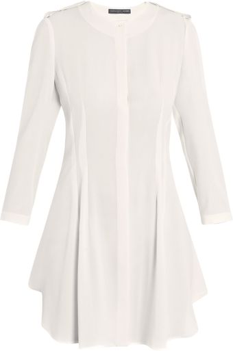 Alexander McQueen Double Georgette Dress - Lyst