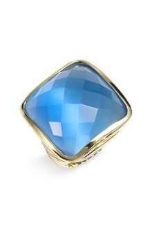 Ariella Collection Faceted Square Ring - Lyst