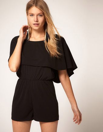  Asos Petite Exclusive Crepe Playsuit 