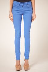 ASOS Collection Cornflower Blue Candy Skinny Jeans