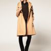 Asos Collection Asos Wool Coat with Hood in Blue (navy) - Lyst