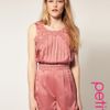 Asos Collection Asos Petite Flower Trim Playsuit in Pink (woodrose) - Lyst