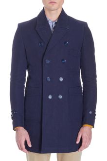 Burberry Prorsum Double-breasted Peacoat - Lyst