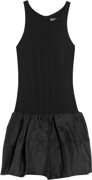  Countable Crepe and Linen-blend Dress 