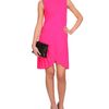 Christopher Kane Crepe Wool Dress with Pleated Sides in Pink - Lyst