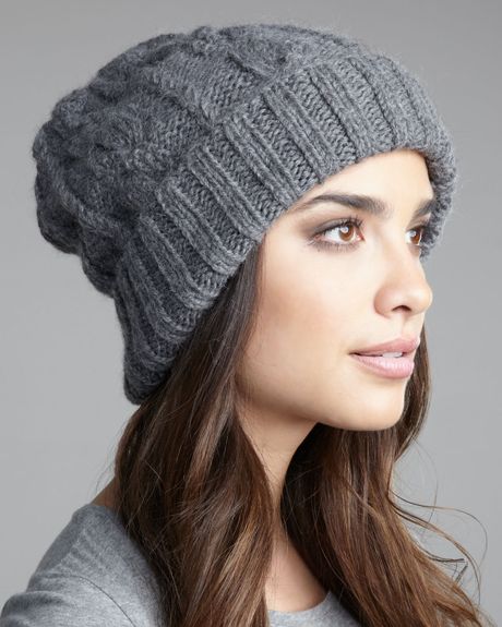 Eugenia Kim Jill Handknit Slouchy Beanie in Gray (one size) - Lyst