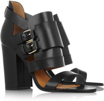 Givenchy Buckled Leather Sandals - Lyst