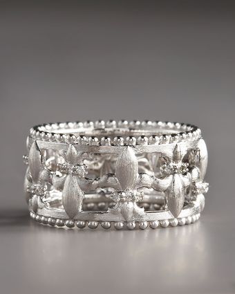 Judefrances Jewelry Fleur De Lis Band Ring - Lyst