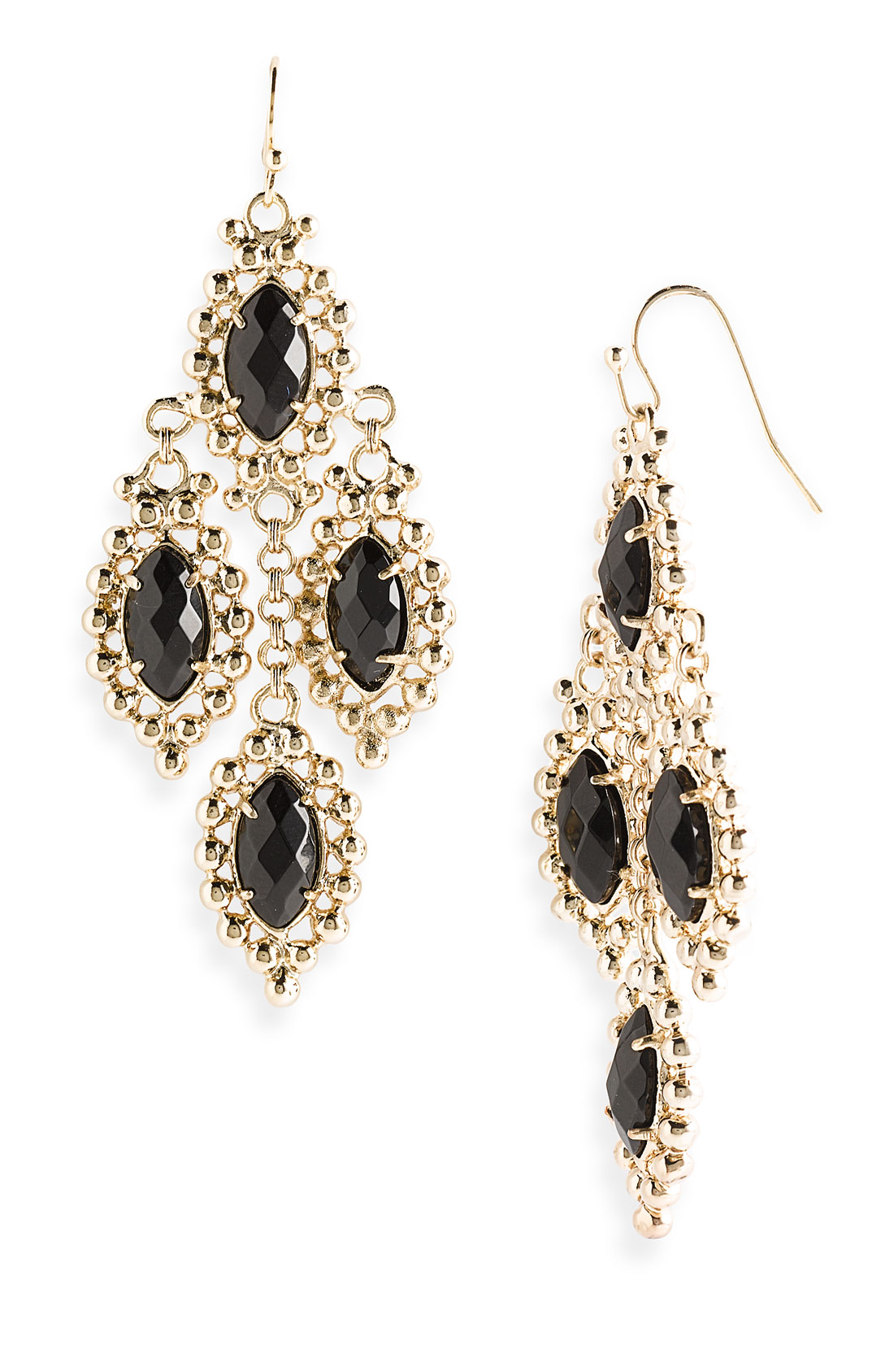 Kendra Scott Fiona Chandelier Statement Earrings in Black Lyst