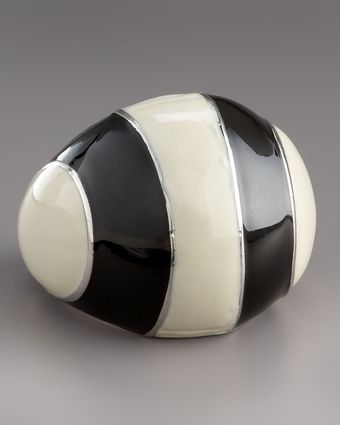 Marc By Marc Jacobs Striped Dome Ring - Lyst