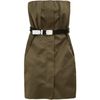 Marc Jacobs Strapless Dress in Brown (silver) - Lyst