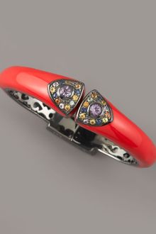 M.c.l By Matthew Campbell Laurenza Art Deco Enamel Bangle, Red - Lyst